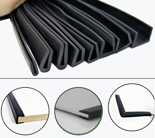 Ron cao su EPDM chữ U cho kính 10mm